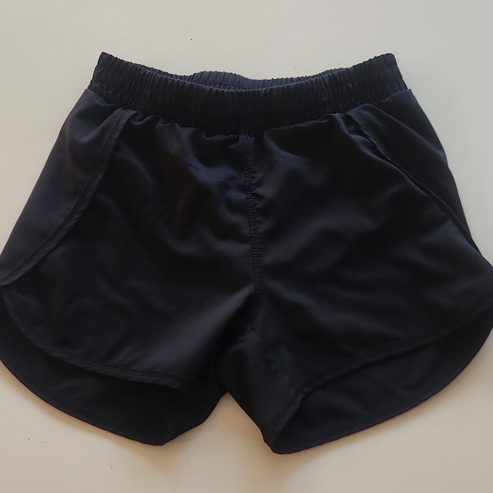 All In Motion Black Athletic Shorts With Built In Underwear Medium 7 8
